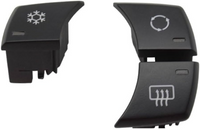 Dashboard AC Button 3Pcs/Set Black 64119236778 Compatible with BMW 1 3 X1 E81 E82 E87 E88 E90 E91 E92 E93 E84 F25