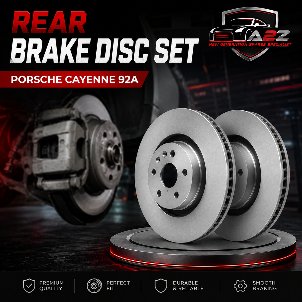 Rear Brake Disc Set 95835240150 7L8615601D Compatible With PORSCHE CAYENNE 92A