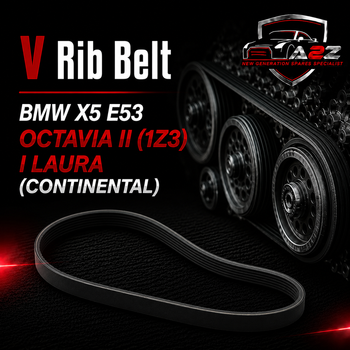 V-ribbed Drive Belt 11287507626 Compatible With BMW X5 E53