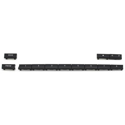 CD Player Buttons 12pcs Set Model A Black 61319386651-Q12 Compatible With BMW 5/6/7 Series F10 F11 F18 F07 F06 F12 F13 F01 F02 F04
