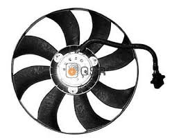Engine Cooling Fan Motor Fan Assembly (Small) 6Q0959455A  Compatible With SKODA FABIA II (542) & VW POLO V (6R1, 6C1)