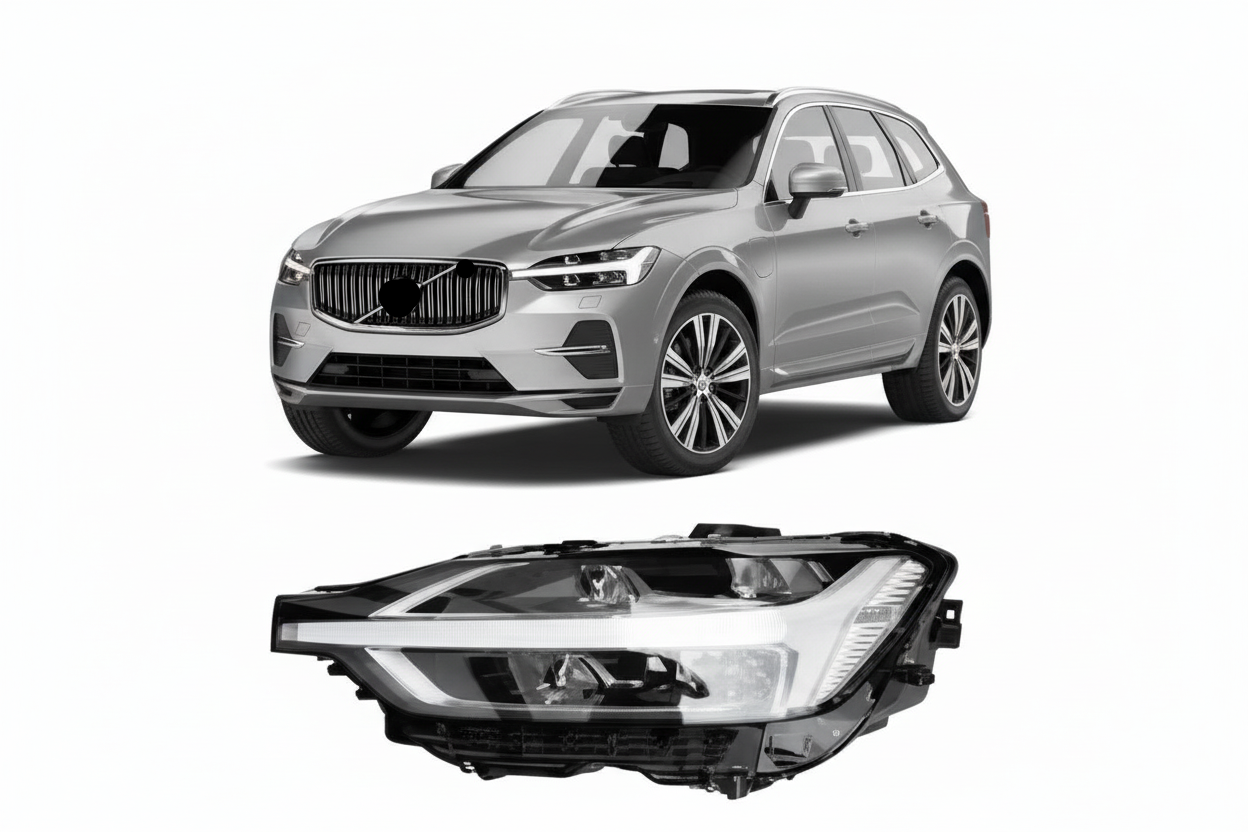 Headlight Headlamp Left 31656616 & Right 31656617 (Without Blaster) Compatible With VOLVO XC60 (2017-2021)