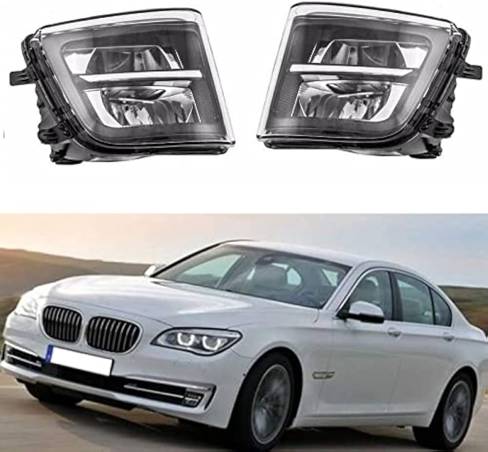 Fog Lamp Fog Light Compatible With BMW 7 Series F01/F02 2008-2015 Fog Lamp Fog Light Left 63177311287 & Right 63177311288 Tag-FO-73