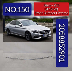 Front Bumper Chrome  2058852901 Compatible With MERCEDES-BENZ C-CLASS (W205) 2019-2022