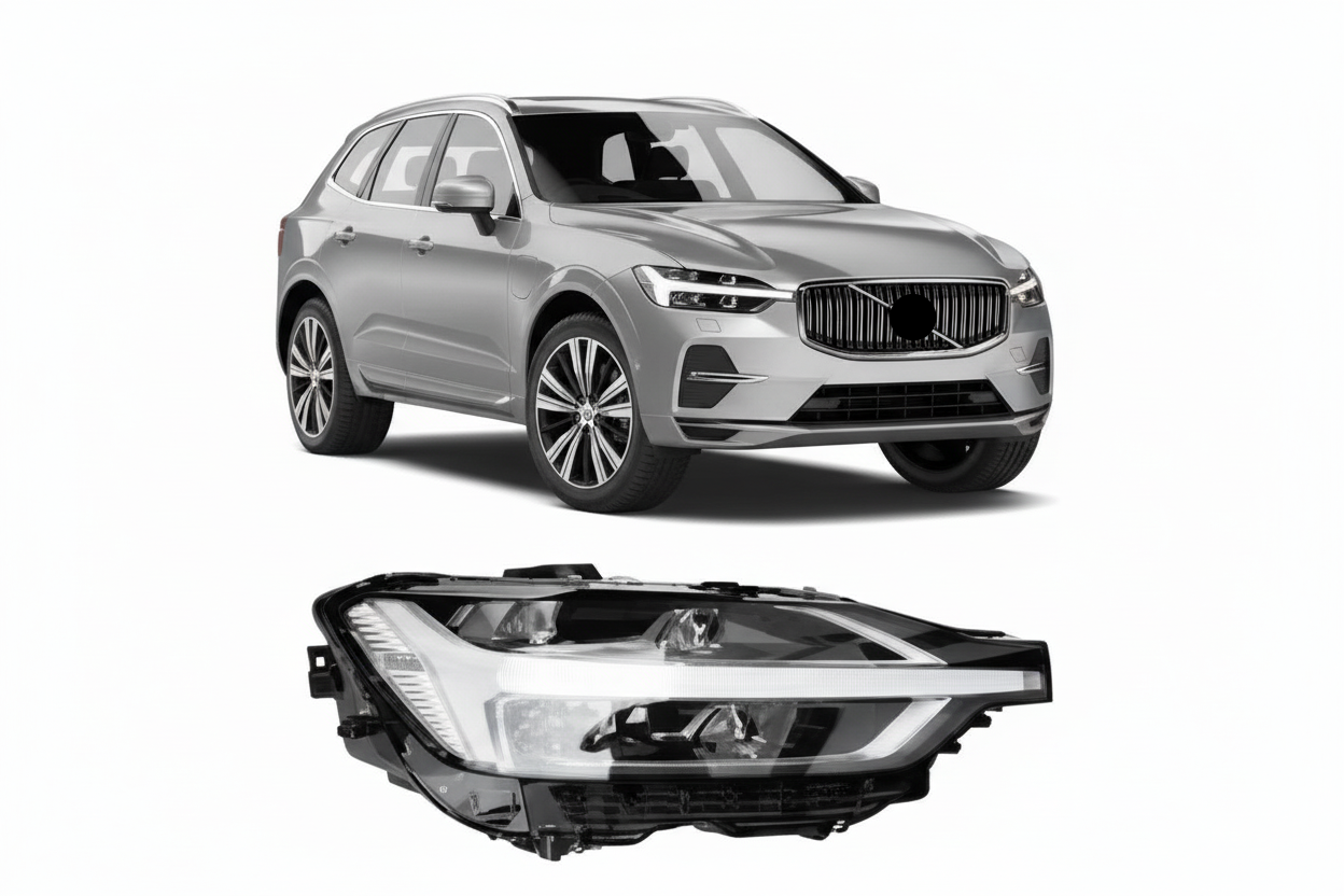Headlight Headlamp Left 31656616 & Right 31656617 (Without Blaster) Compatible With VOLVO XC60 (2017-2021)