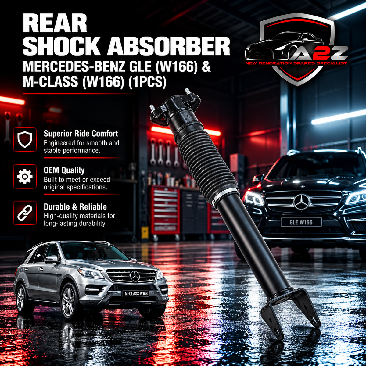 Rear (Left & Right Same) Shock Absorber 1663201130 1663200030 1663231130 Compatible With MERCEDES-BENZ GLE (W166) & M-CLASS (W166) (1PCS)