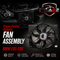 Engine Cooling Radiator Fan Assembly 17427524881 Compatible With BMW E65 E66