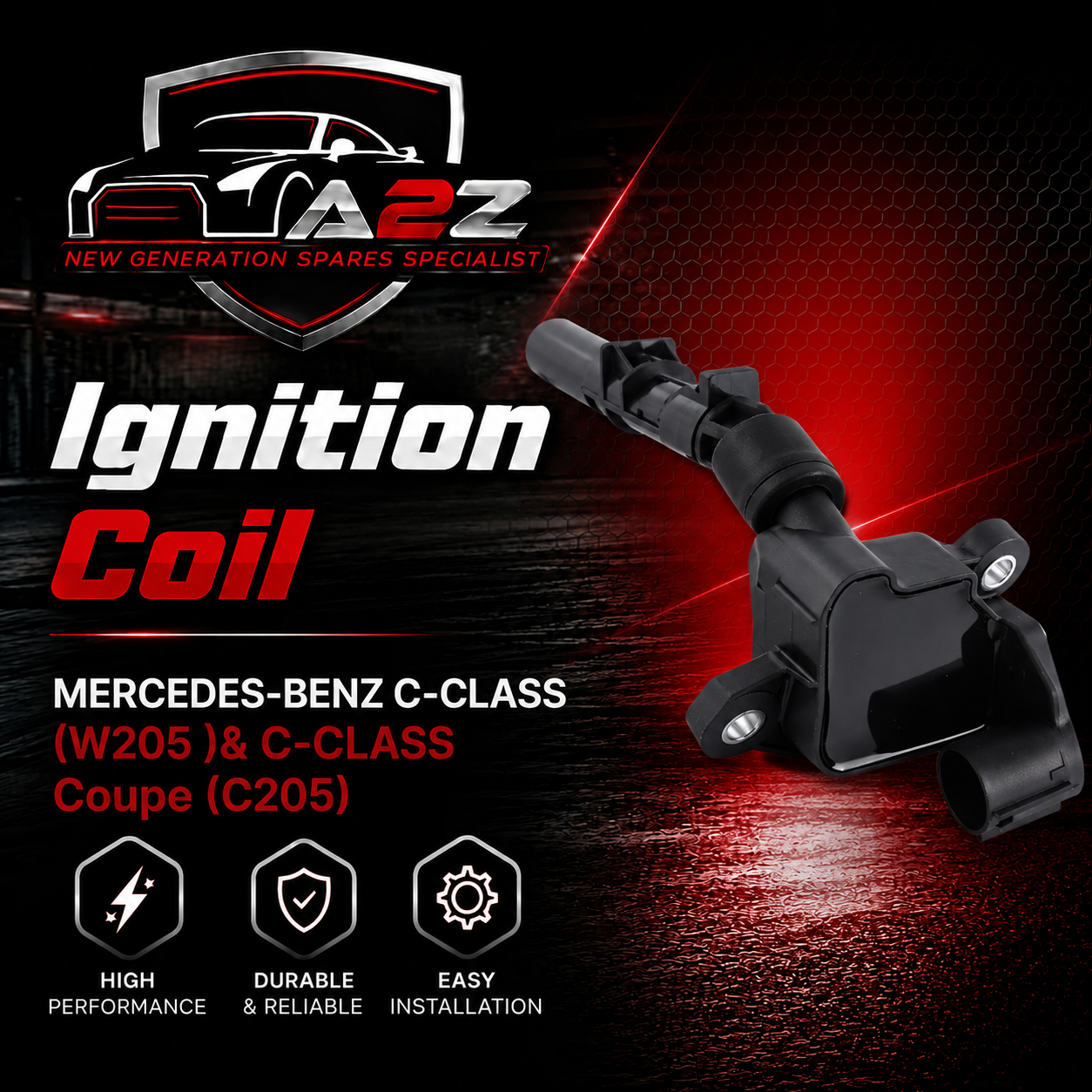 Ignition Coil 2769067900 2769060060 Compatible With  MERCEDES-BENZ C-CLASS (W205 )& C-CLASS Coupe (C205)