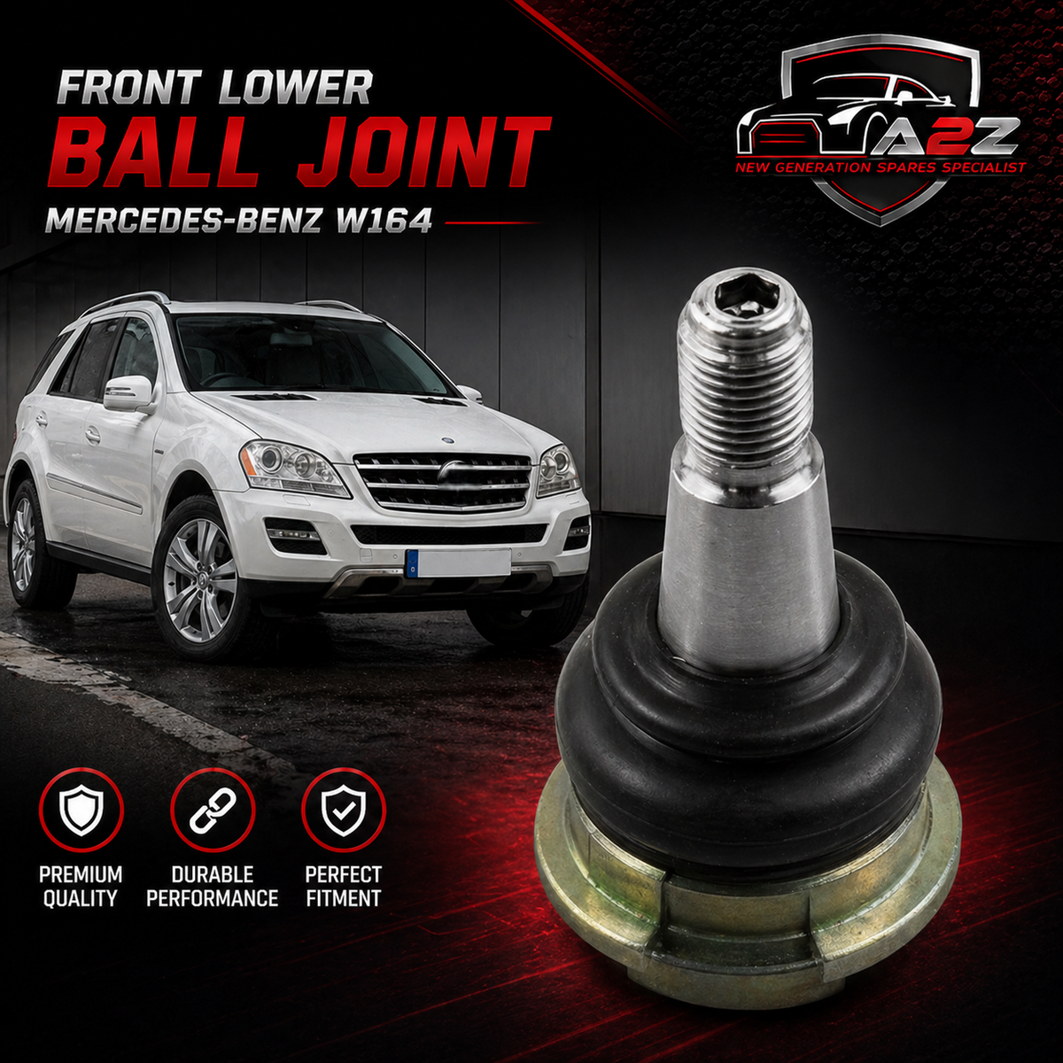 Lower Ball Joint  1643300935 Compatible With Mercedes-Benz W164