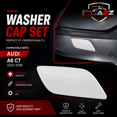 Washer Cap Set . 4G0955276 = R.H, 4G0955275 = L.H. Tag 35 Compatible With Audi A6 C7 (2012-2018)