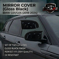 Mirror Cover (Gloss Black) Left 51162446965 & Right 51162446964 Compatible With BMW G01/G05 (2018-2024) Tag No.69