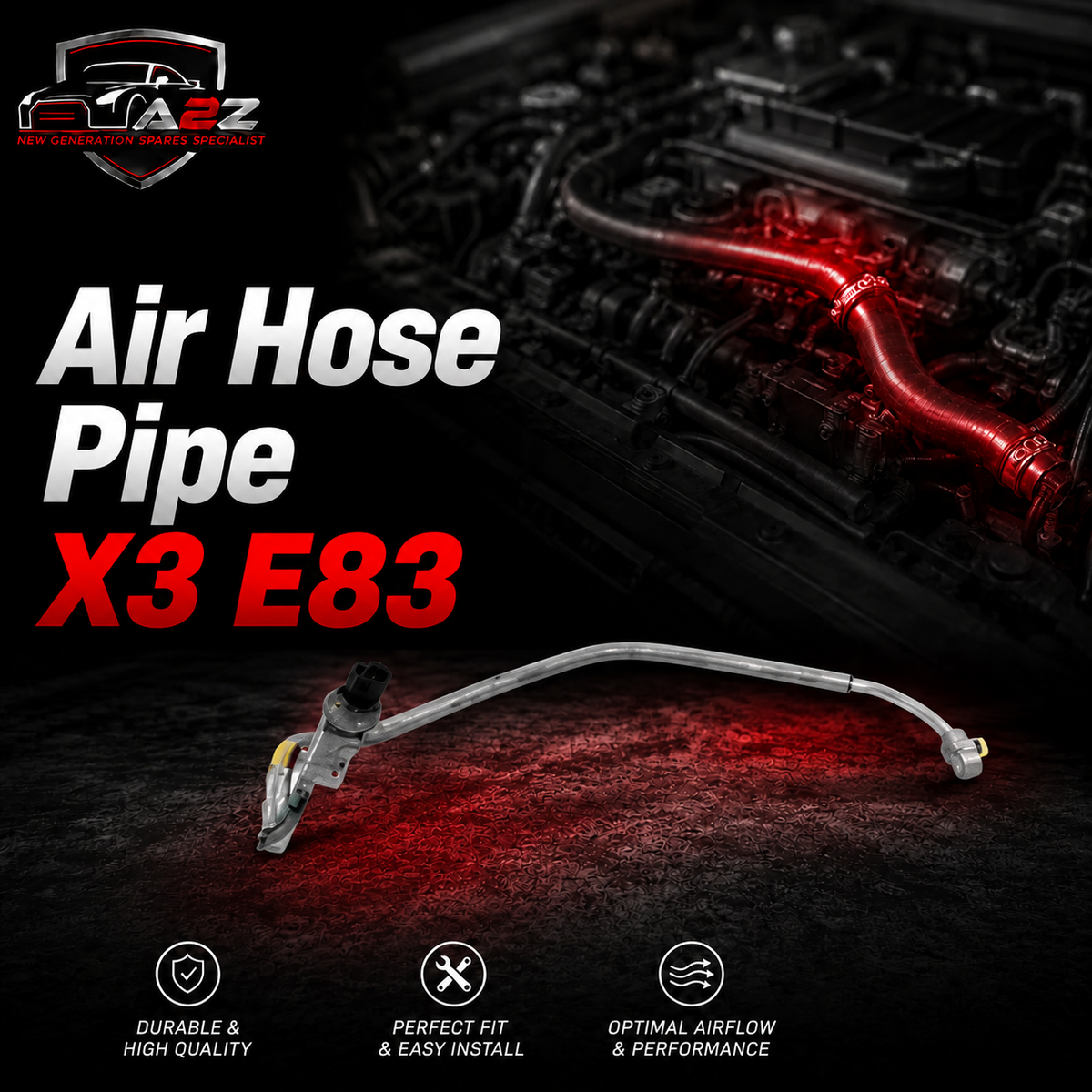 Air Hose Pipe 64123455917 Compatible With X3 E83