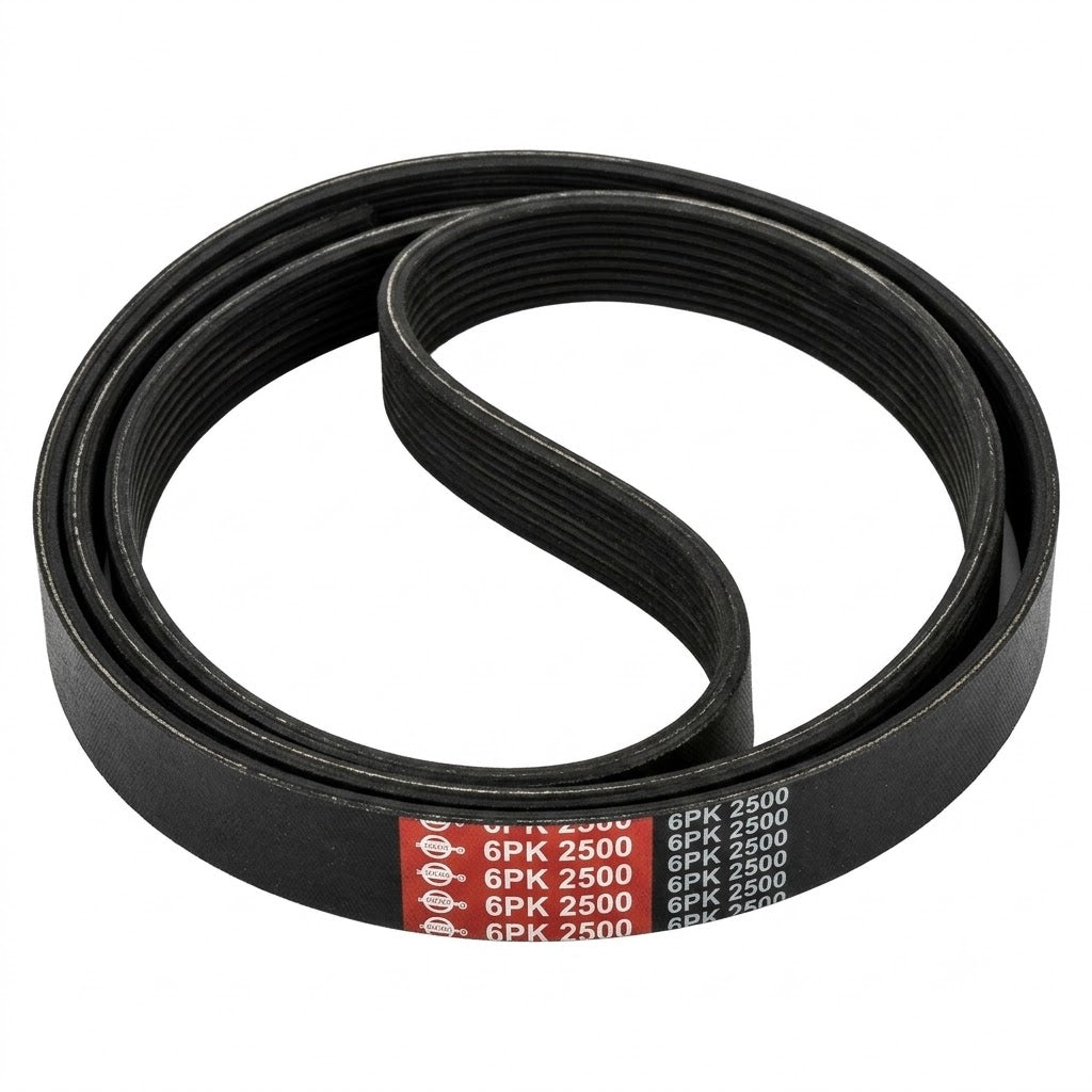 Multi RIB Belt 6PK2500 Compatible With AUDI A4 B8 (8K2) | A4 / S4, A6 C6 (4F2) | A6 / S6, Q5 (8RB) (CONTINENTAL)