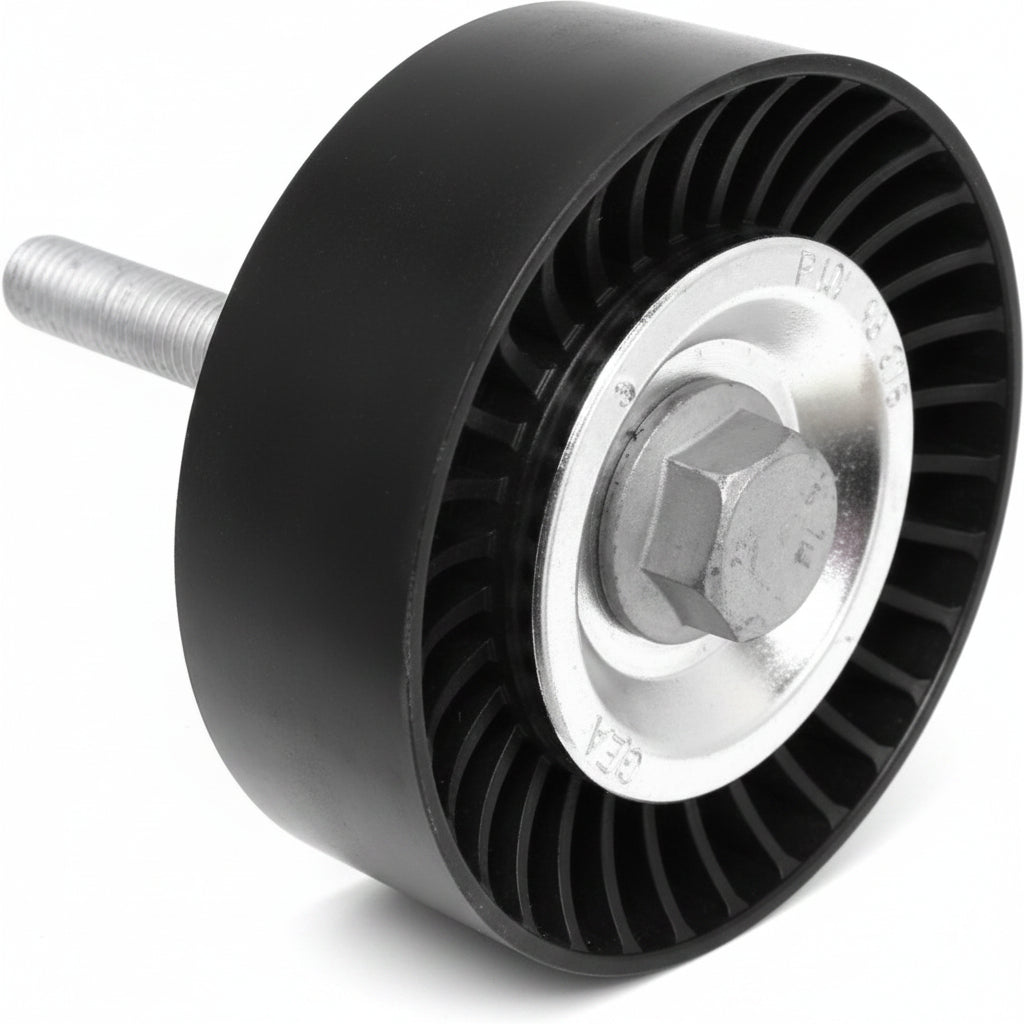 Belt Idler Pulley 1J0145276 6Q0260849E 6Q0260849C Compatible with SKODA FABIA II (542) & RAPID (NA2) & VW JETTA IV (162, 163, AV3, AV2) & POLO V (6R1, 6C1) Tag no : 4