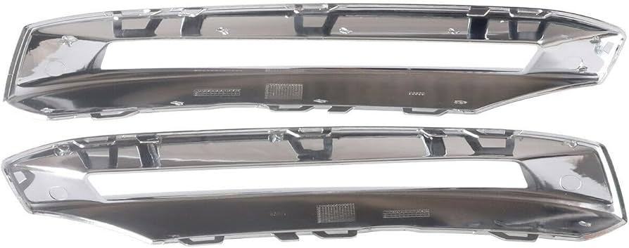 Fog Lamp Cover Right 1668842222 & Left 1668842122 & Fog Lamp Chrome Left 1668850774 A1668842122 & Right 1668850874 Compatible With MERCEDES-BENZ ML W166 2012-2015 Tag-FC-222