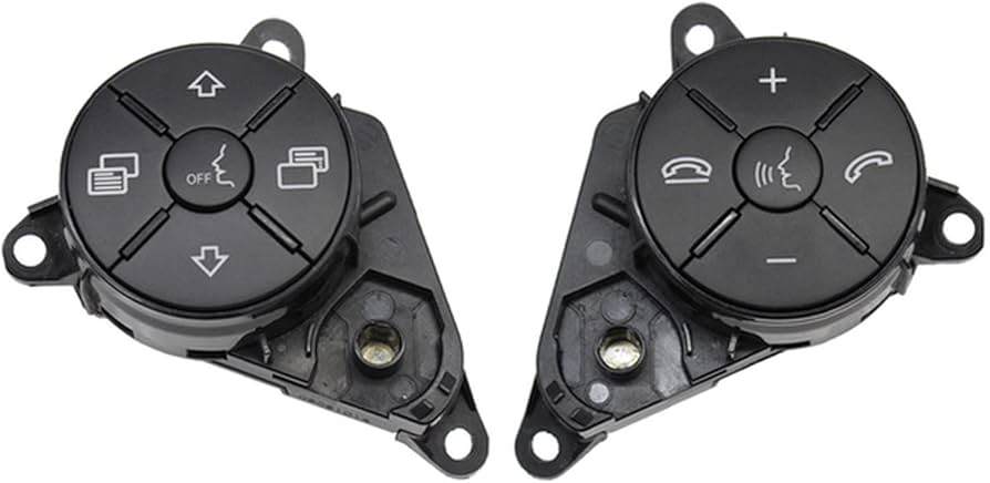 Mercedes-Benz 164/251 Complete Steering Wheel Switch Set Black-Round for M-Class (W164) & R-Class (W251, V251) - Left Hand 1648700558 and Right Hand 1648700658 Options Available Tag-SW-89