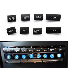 Dashboard Fan Button Ac Button 2129009209 (Set Of 8) Compatible With Mercedes E-Class W212 2009-2015