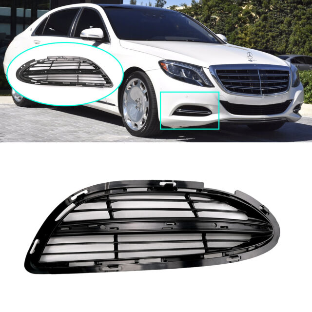 Fog Lamp Cover With Chrome Compatible With MERCEDES-BENZ S-CLASS  W222 2014-2017  Fog Lamp Cover With Chrome Left 2228850224 & Right 2228850324 Tag-FC-331