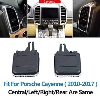 Air Conditioner Back Ac Vent Grille Outlet Tab Clip Slider Repair Kit 7P5819000 Compatible With PORSCHE CAYENNE (92A)  (Set Of 2)