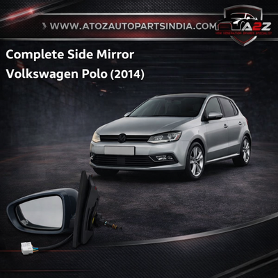 Side Mirror Set Left 6C0857501 & Right 6C0857502 Compatible With Volkswagen polo (2014)