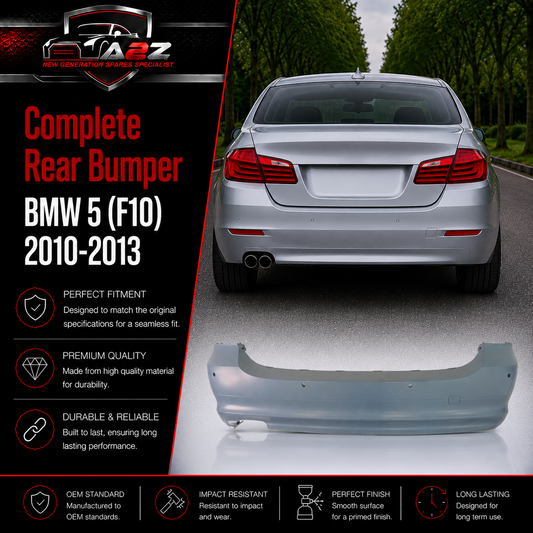 Complete Rear Bumper 51127238522 Compatible With BMW 5 (F10) 2010-2013