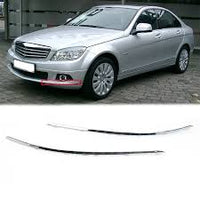 Front Bumper Chrome Left  2048850721 & Right 2048850821 Compatible With MERCEDES BENZ C-CLASS W204 T-1 2008-2011 Tag No.131