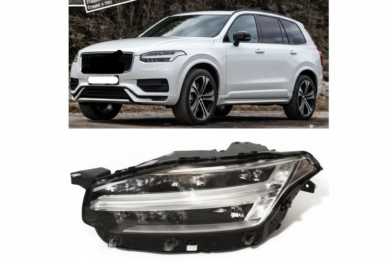 Headlight Headlamp  Left 32342482 & Right 32342481 (Without Blaster) Compatible With VOLVO XC90 (2019-2021)