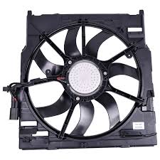 Engine Radiator Cooling Fan Assembly 17427634467 Compatible With  BMW X5 (E70) & X6 (E71, E72)