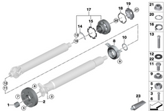 Rear Drive Shaft Flex Joint Disc 26111229360 26111229080 23231228360 23231282574 Compatible With BMW X5 E70 & X6 E71