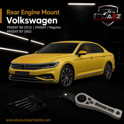 Rear Engine Mount 3C0199855A 3C0199855J Compatible With Volkswagen PASSAT B6 (3C2) | PASSAT / Magotan PASSAT B7 (362)