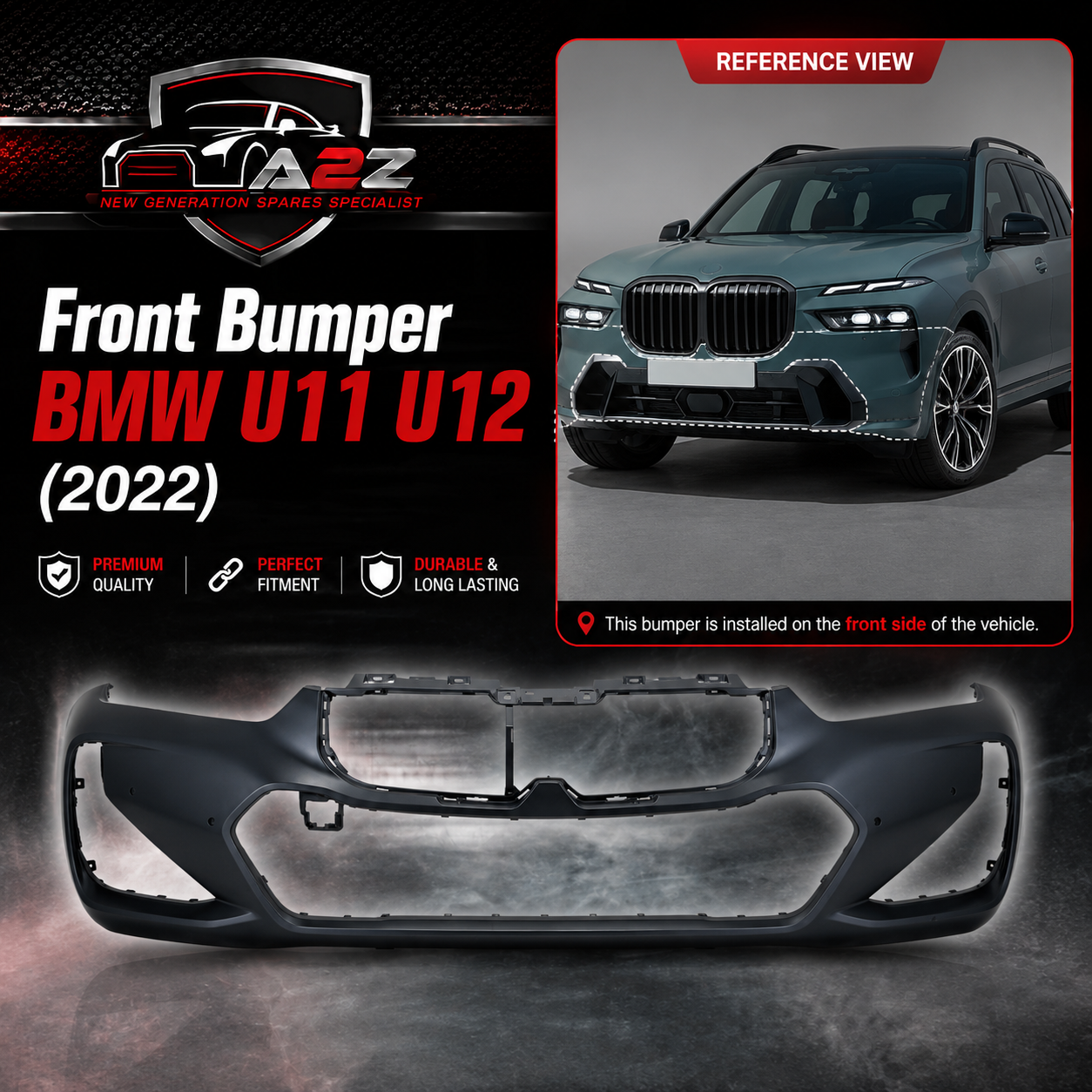 Front Bumper 51115A7E437 51115A7E438 Compatible With BMW U11 U12 (2022)
