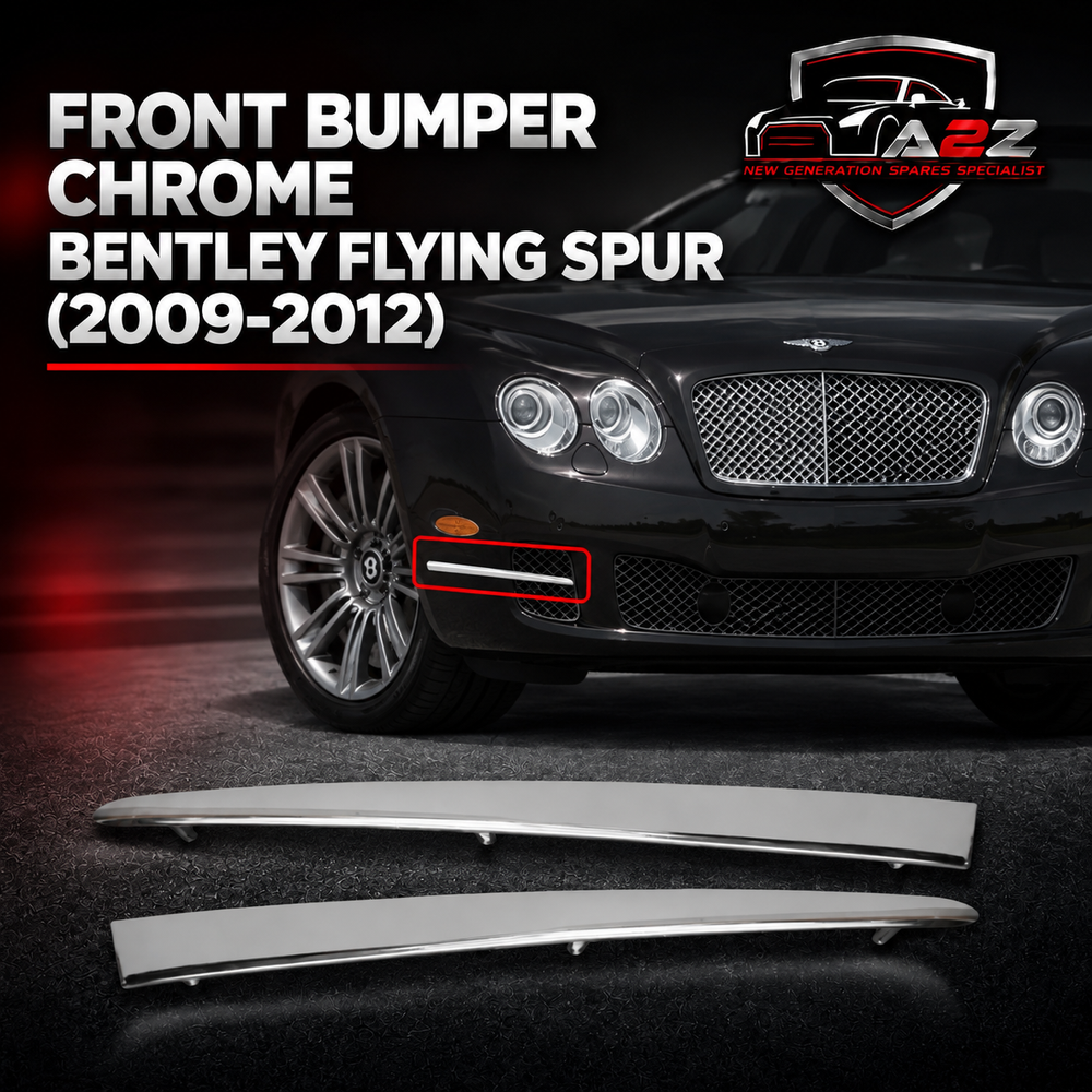 Front Bumper Chrome Left 3W5807811A & Right 3W5807812A Compatible With Bentley Flying Spur (2009-2012) Tag No.401
