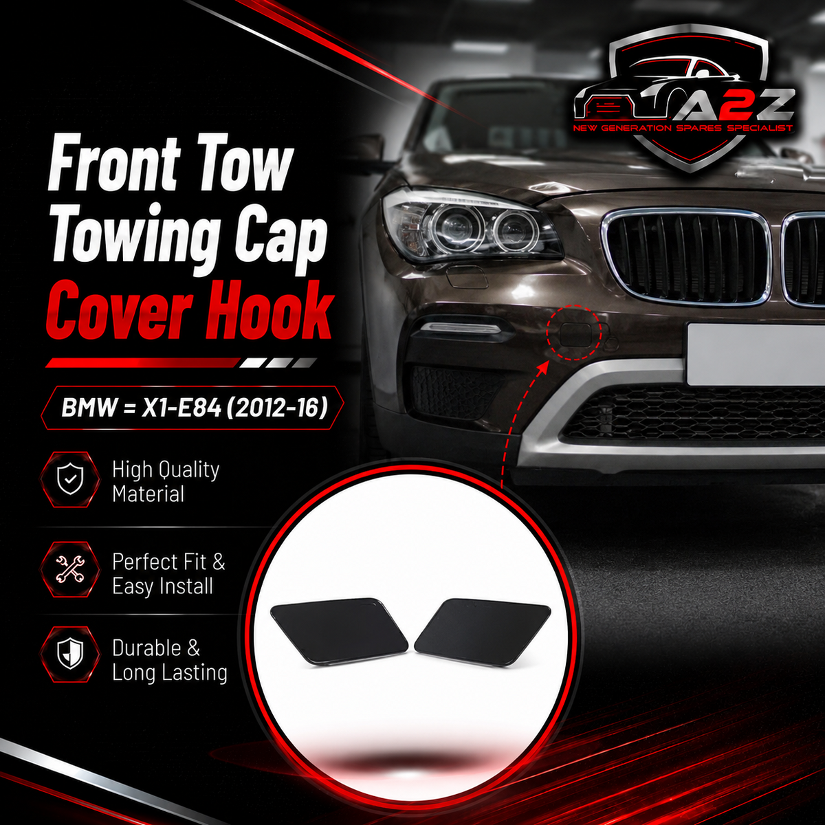 BMW = X1-E84 (2012-16)Front Towing Cap. Ref No 51117345034 Tag 427