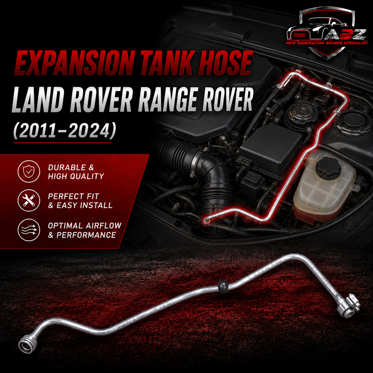 Expansion Tank Hose LR091812 Compatible With Land Rover Range Rover