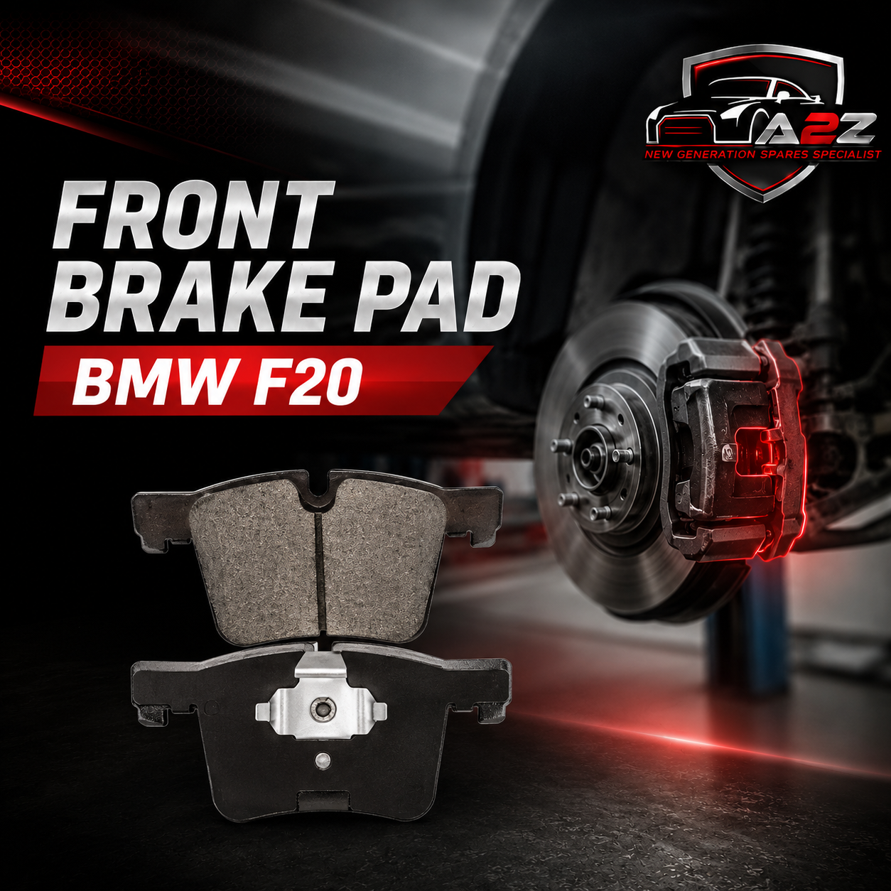 Front Brake Pad 34114073936 2519901 P06075 Compatible With BMW 1  Series  F20 3 Series F30  & 3 Gran Turismo F34 & X3 F25