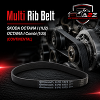 Multi Rib Belt 6PK906 038903137G Compatible With SKODA OCTAVIA I (1U2) OCTAVIA I Combi (1U5) (CONTINENTAL)