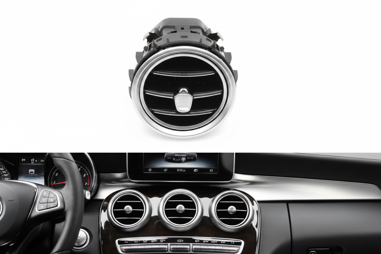 Ac Vent Grille Front Assy Left A2058303900 & Right A2058304000 & Center A2058300301 & Rear A2058300903 Compatible With Mercedes Benz C-CLASS W205 & GLC X253 (Model B)