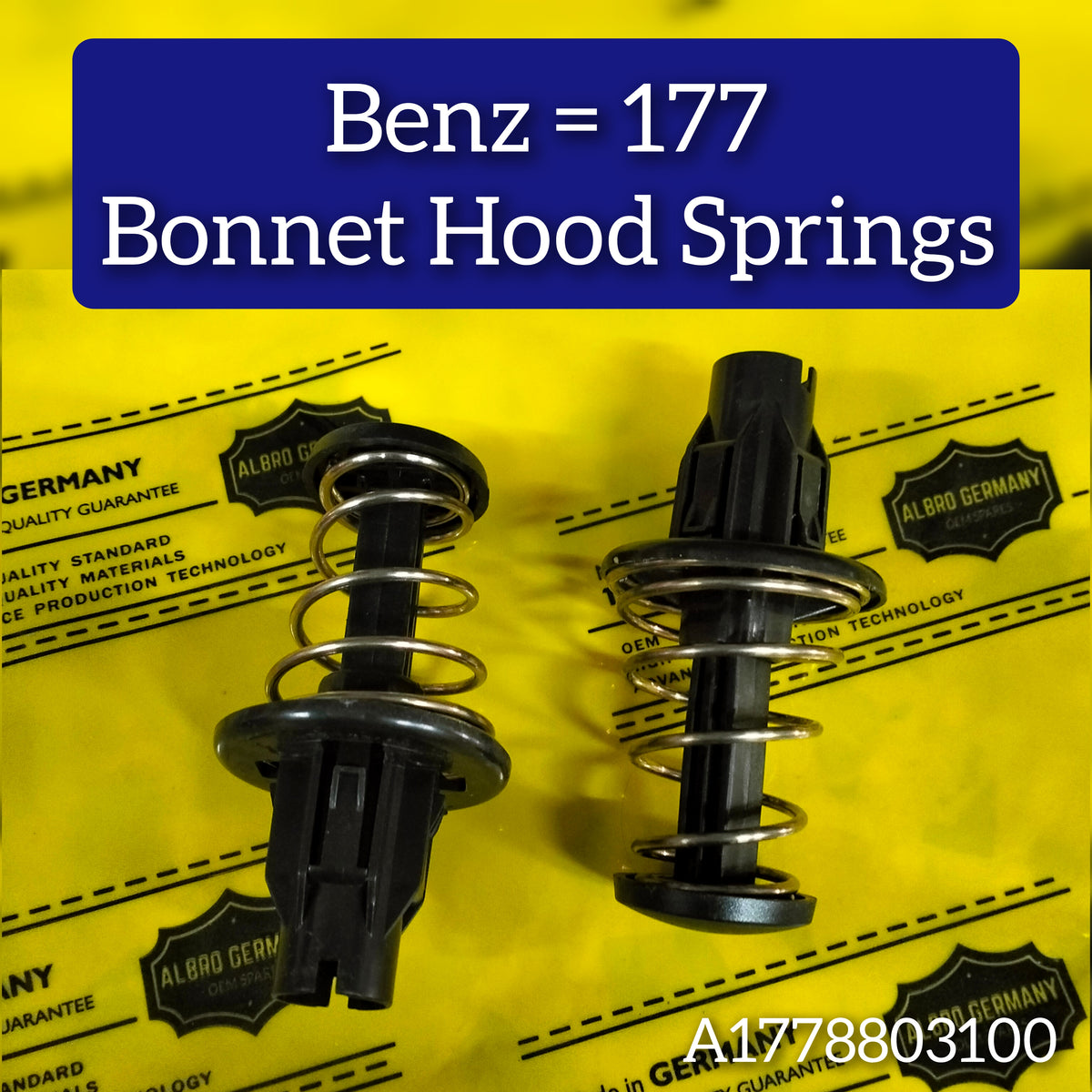 Bonnet Hood Spring Set Left & Right 1678809203 Compatible with MERCEEDES BENZ A-CLASS W177 & B-CLASS W247