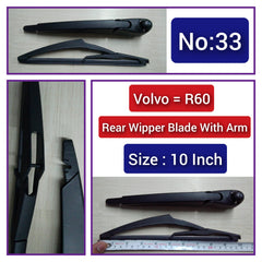 Rear Wiper Blade (10 Inch) With Arm Compatible with MINI Cooper R60 Tag-WBR-33