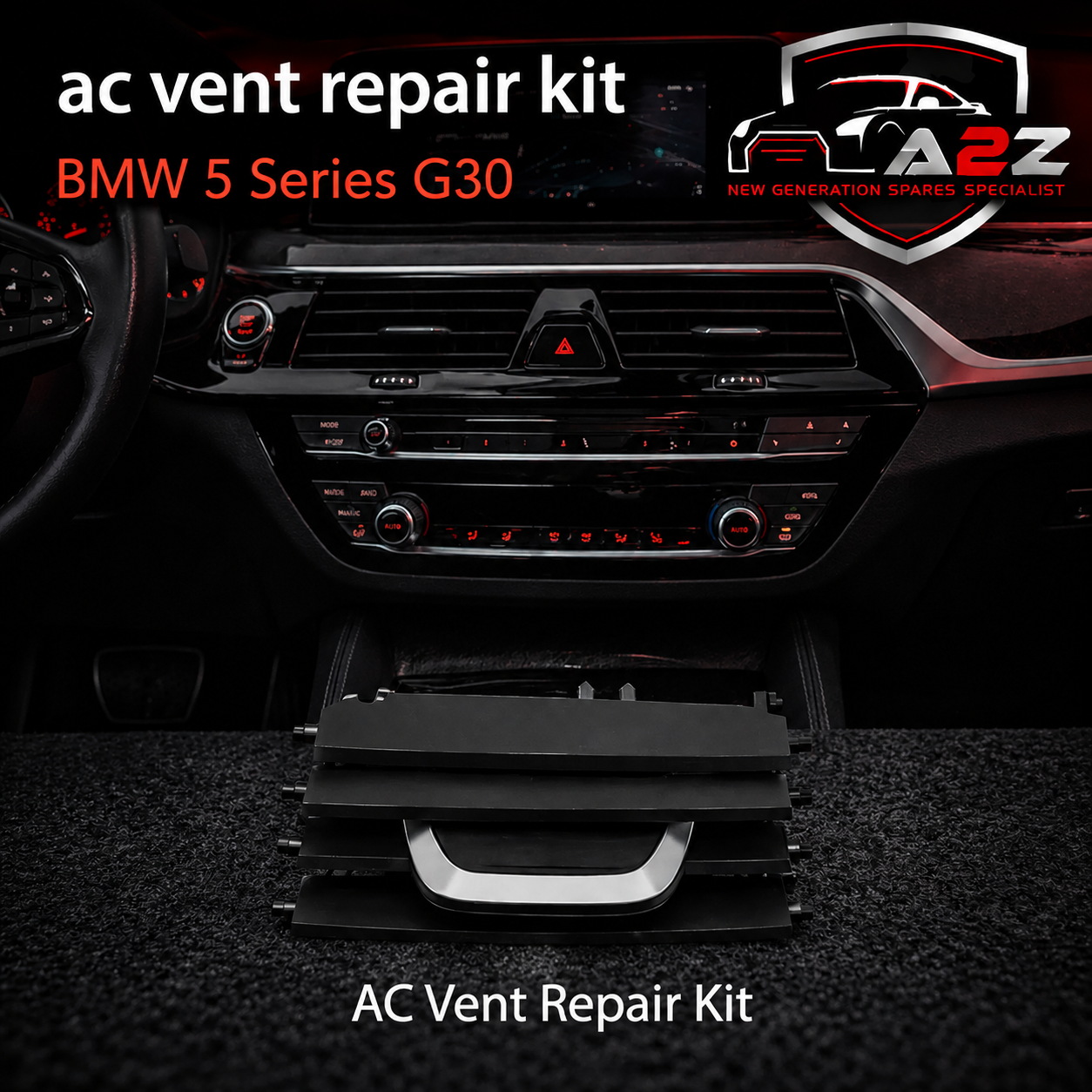 Rear AC Conditioner Air Vent Grill Outlet Tab Clip Repair Kit 64229330687 Compatible With BMW 5 Series G30 Tag-ACR-26
