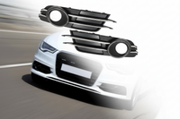 Fog Lamp Cover Set Left 4G0807681A9B9 & Right 4G0807682G9B9 Compatible With Audi Audi A6 (2012-15) Tag No.38