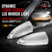 Dynamic Turn Signal LED Mirror Light Left 2048200721 & Right 2048200821 Compatible with MERCEDES-BENZ C-CLASS (W204) 2010-2013 Tag No.108