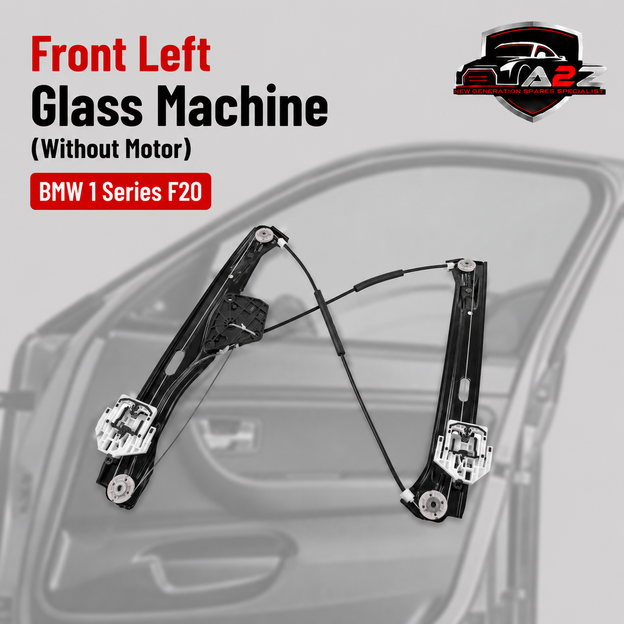 Front Left Glass Machine (Without Motor) 51337281881 Compatible With BMW 1 Series F20