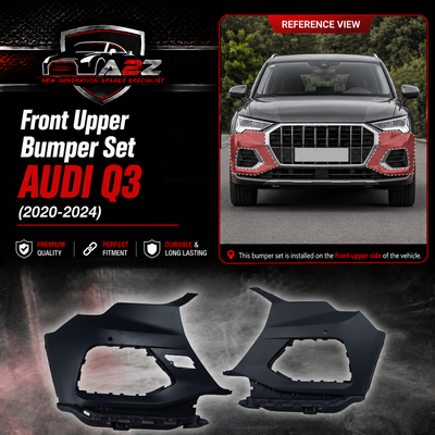 Front Upper Bumper Left 83A807107A  & Left  83A807108A Compatible With AUDI Q3 (2020-2024) Tag No.75