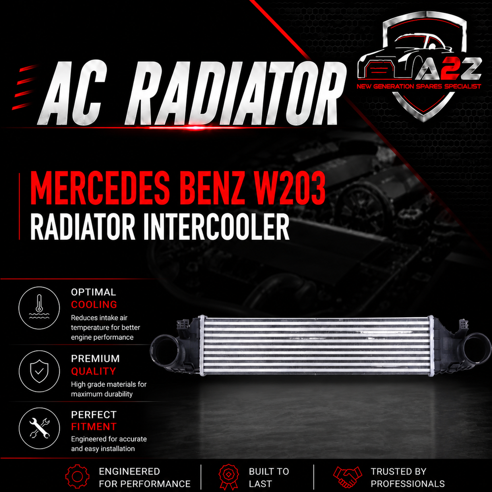 Radiator Intercooler 2035000500 Compatible With Mercedes Benz W203