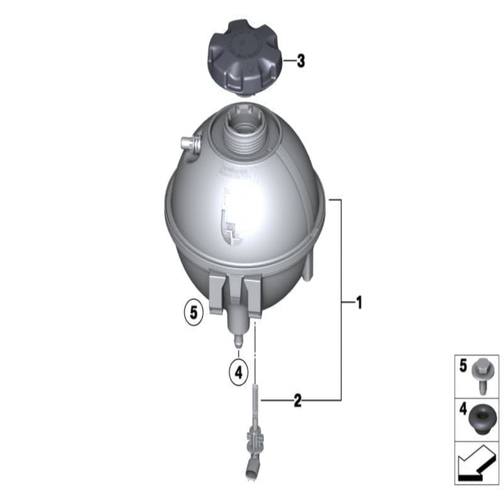 Coolant Bottle 17138616418 17137639464 17137823544 For BMW X3 F25 Tag-B-17