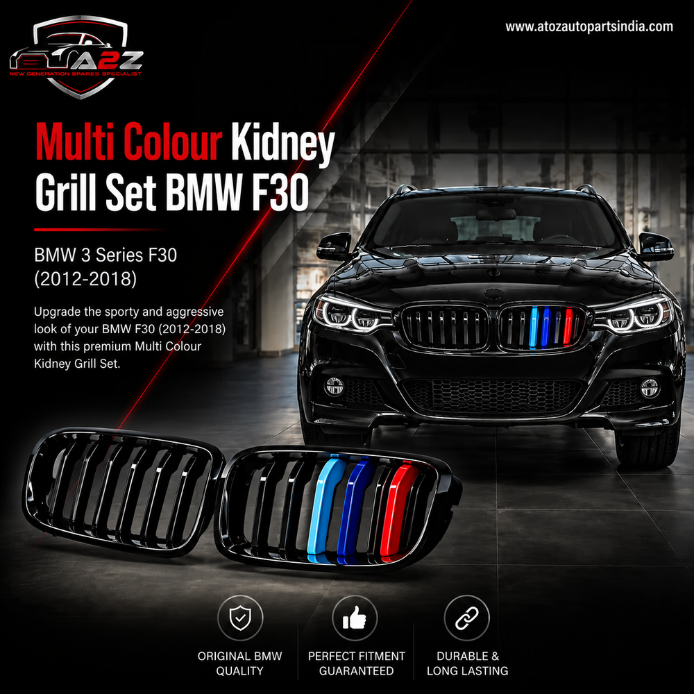 Multi Colour Kidney Grill Set 51137260498 (R.H / L.H) SAME Compatible With BMW 3 Series F30 Tag 10