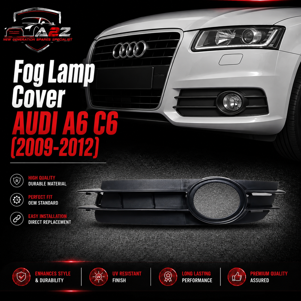 Fog Lamp Cover Left 4F0807681A & Right 4F0807682A 4F0807681A01C Compatible With AUDI A6 C6  (2009-2012) Fog No.35 (2009-12)
