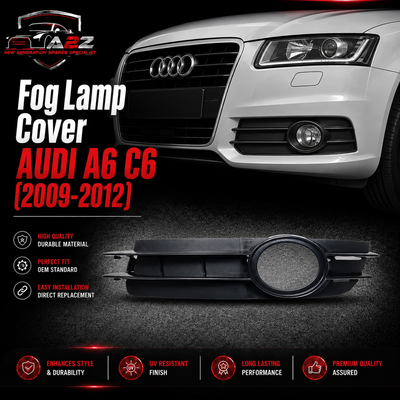 Fog Lamp Cover Left 4F0807681A & Right 4F0807682A 4F0807681A01C Compatible With AUDI A6 C6  (2009-2012) Fog No.35 (2009-12)