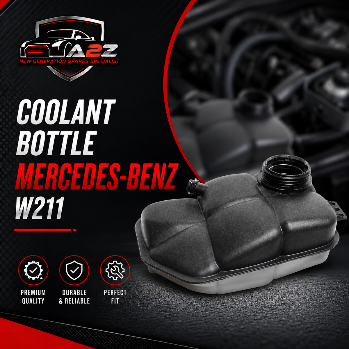 Coolant Bottle 2115000049 A2115000049 For MERCEDES-BENZ E-CLASS W211 Tag-B-35